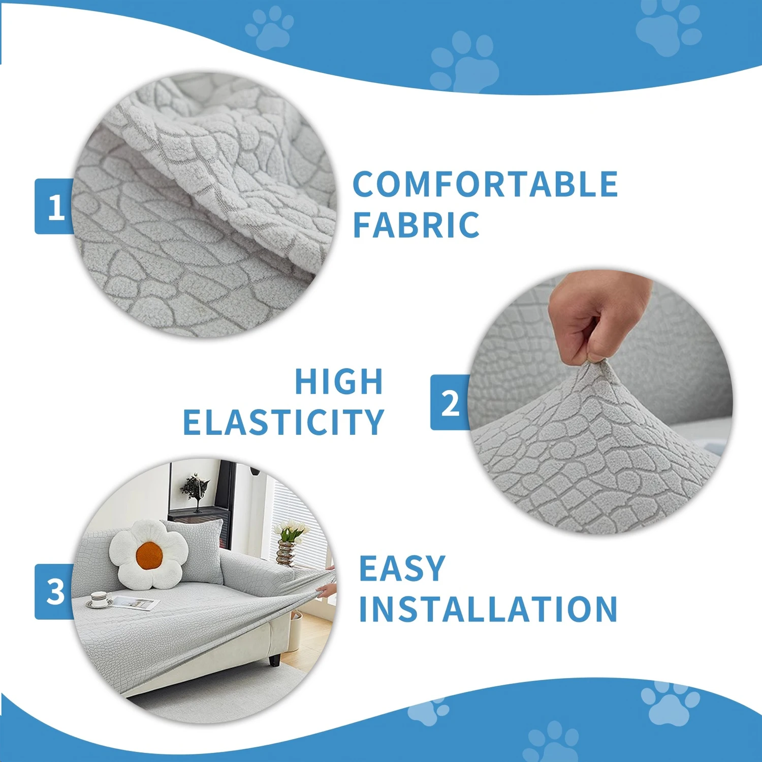 1/2/3/4/5 Seater All Inclusive Sofa Covers for HomeLiving Room Slipcovers Stretch Polar Fleece Armchair L Shaped Sofa Protector 6