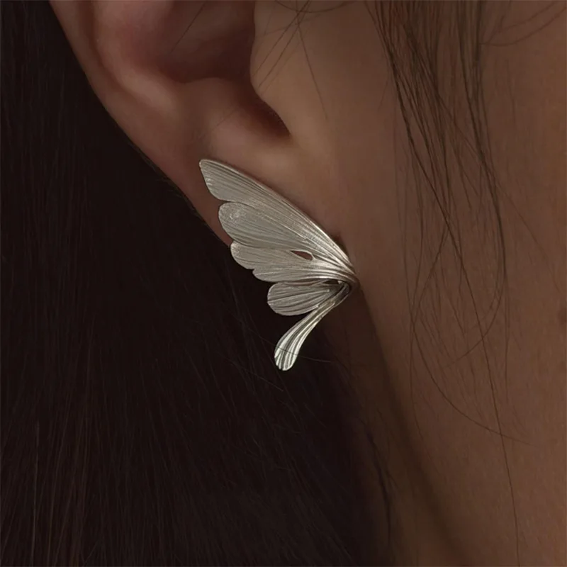 925 Sterling Silber Schmetterling-Ohrringe, schlichte, charmanter Ohrringe für Frauen, Geburtstagsgeschenk für Freunde, exquisiter Schmuck