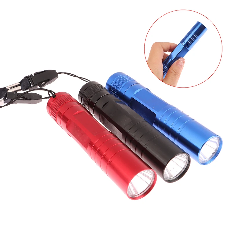 Poderoso portátil Mini lanterna LED, tocha de bolso, luz dura, AA bateria, viagens ao ar livre, No. 5 bateria