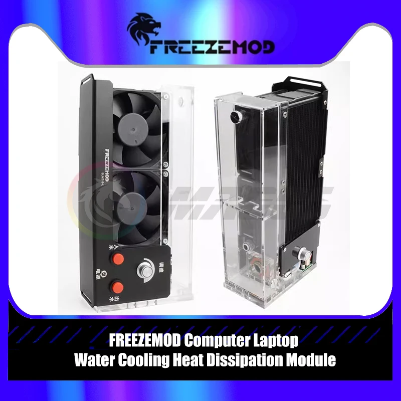 FREEZEMOD AIO Water Cooler heat dissipation Module, External Radiator 1200ml capacity adjustable Pump 4m ± 0.5m/600LH ± 10%