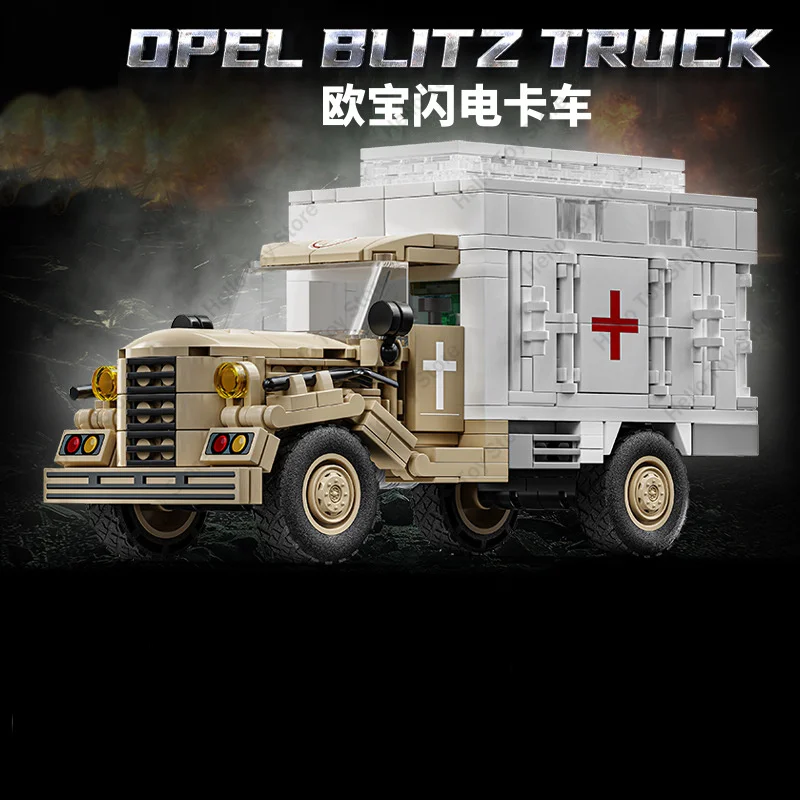 BM-13 Raket Artillerie Sovjet WW2 Militaire Bouwstenen Duitsland OPEL Blitz Truck Model Bricks Leger Wapen Jongens Voor Geschenken Speelgoed