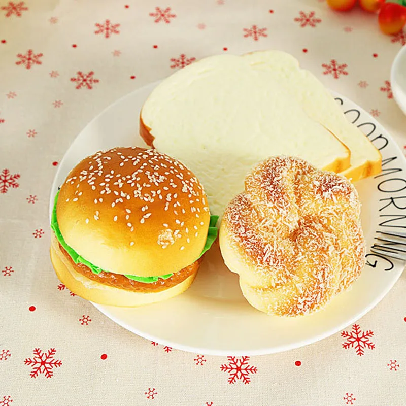 Fake Vegetable Hamburger Decoration Artificial Food Sketching Props Educational Toys PU Prop for Shop Window Home Decor view 6