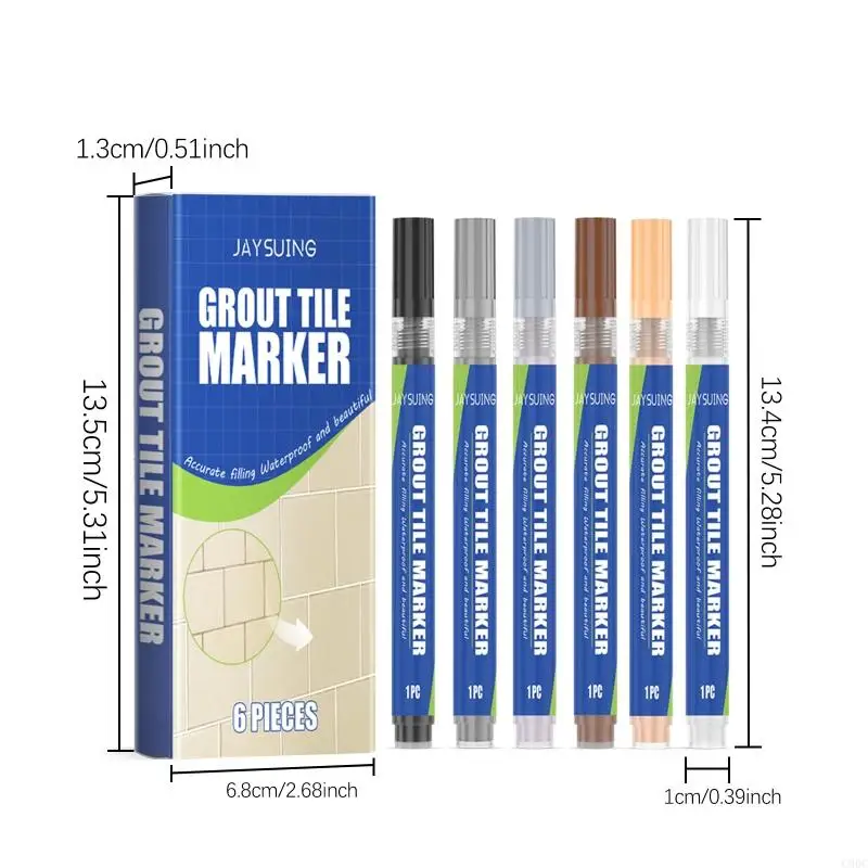 C90C Waterproof Wall Grout Pen Gaps Beautification Marker Pen, Wall Tile Repair Pens