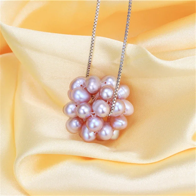 Dainashi Hot Sale Handmade Fashion Real Natural Freshwater Mini Potato Pearl Beaded Pendant Necklace for Women