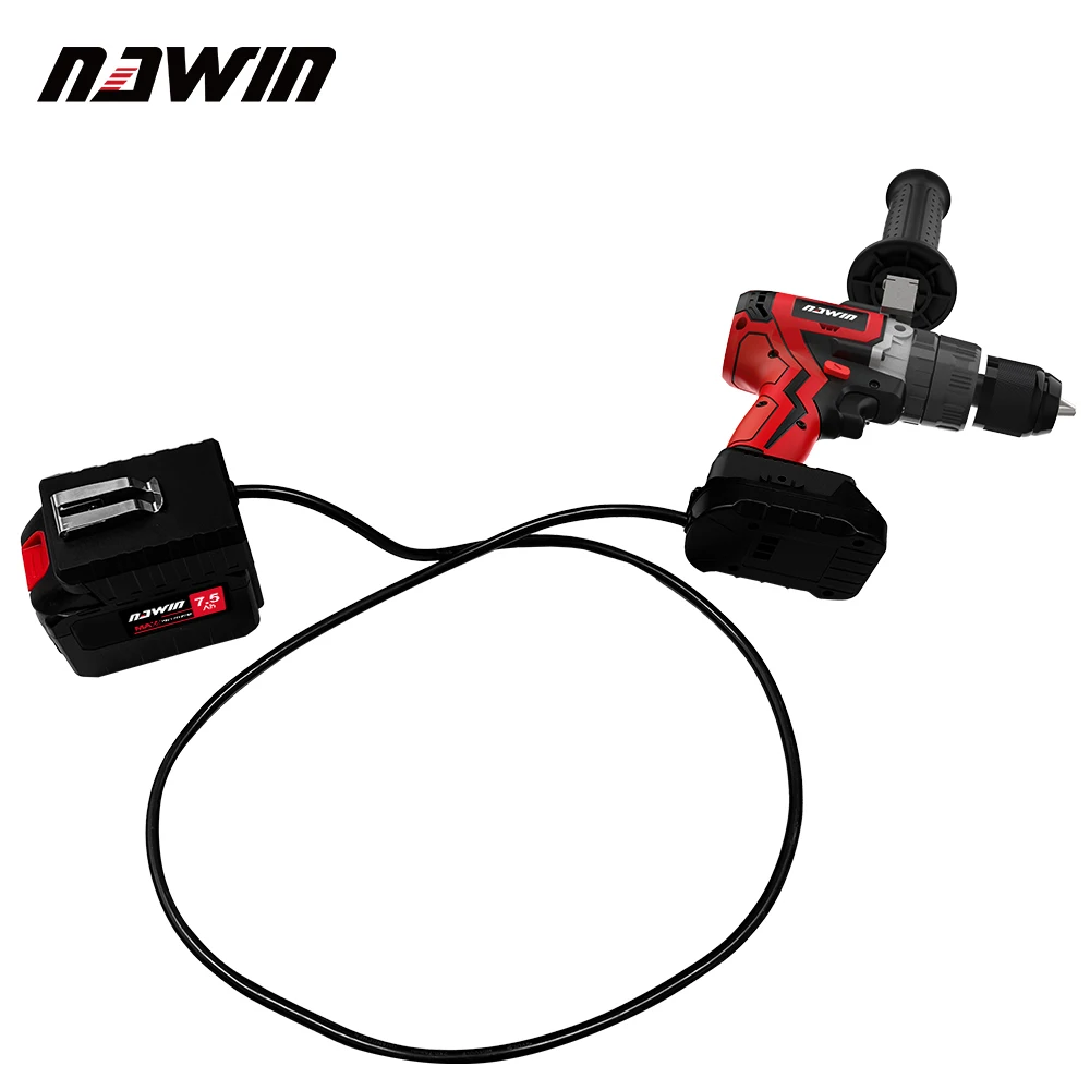 NAWIN Electric Drill Power Tool Cordless Tool Battery Extension Cable Extension connection line