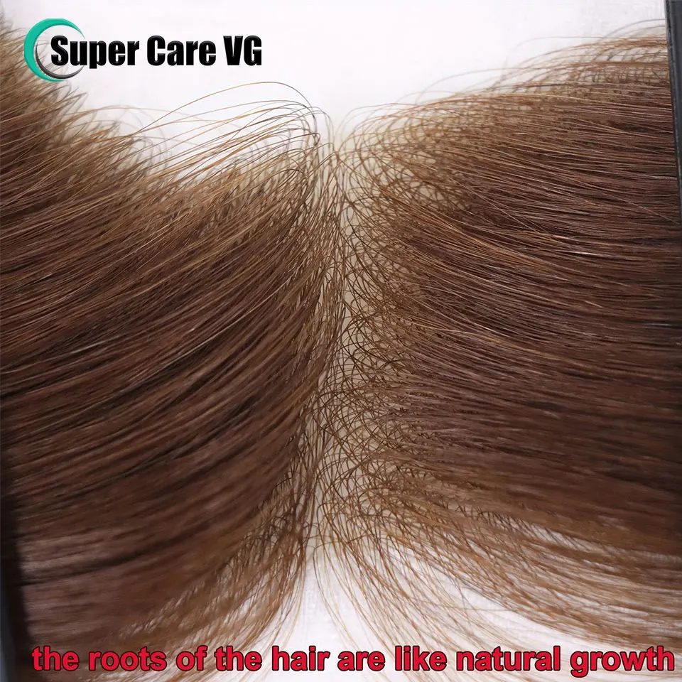 16x2cm Human Hair Toupee Men Forehead Hairpiece Patch Hairline Invisible Seamless Ultra Thin Skin PU Men\'s Capillary Prosthesis