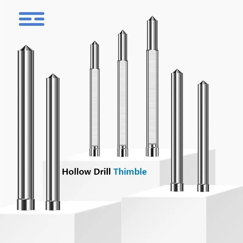 XCAN Drill Bit TCT/HSS Annular Cutter Pilot Pin 6.35mm 8mm Shank 77/90/102/127/160mm Long Pilot Pin Steel Plate Drill Tool