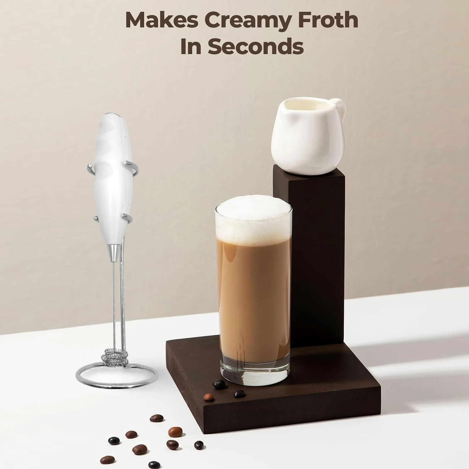 미니 핸드헬드 밀크 프로더 음료 믹서 밀크 폼 메이커 라떼 커피 카푸치노 프라페 말차 핫초코 에그 비트에 적합