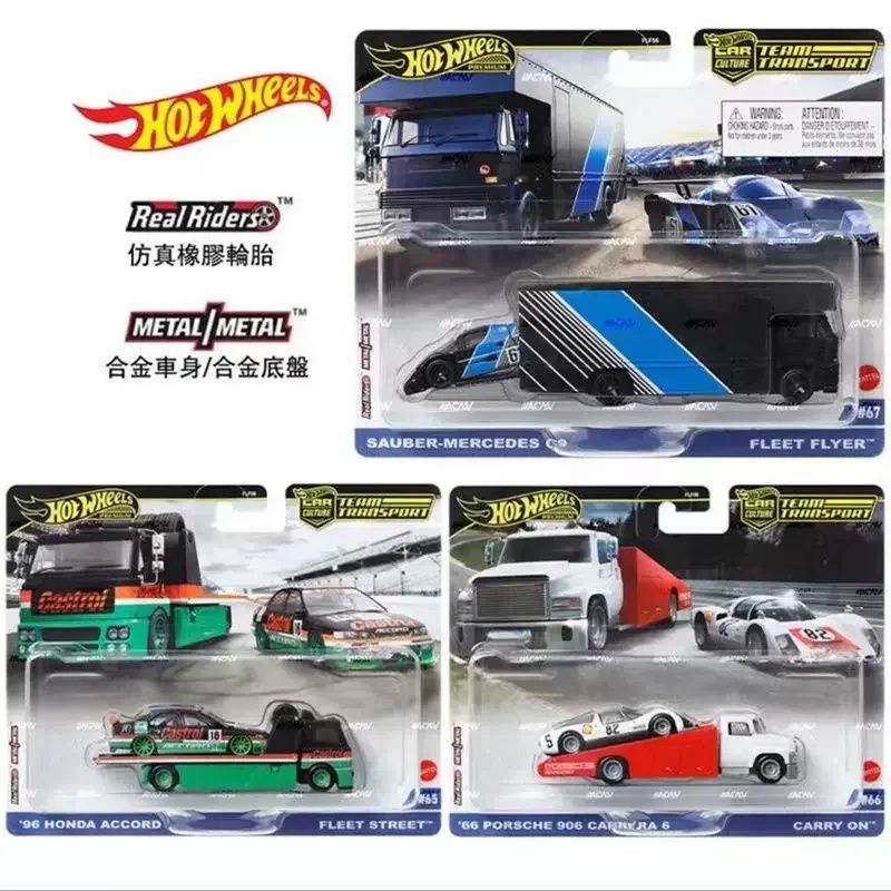 Original Hot Wheels Premium Car Culture Team Transport Boy Toy 1/64 Diecast Mercedes Benz 300 Blaues Wunder Chevy Nissan Skyline