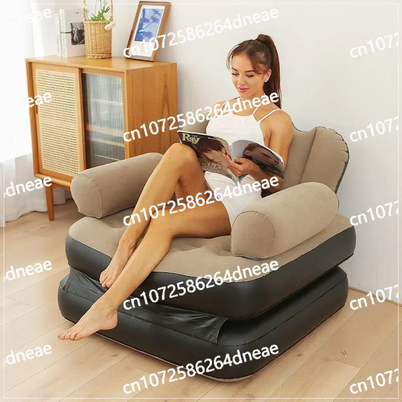 Five in one inflatable sofa for outdoor lazy people thickened lounge chair convenient foldable nap bed