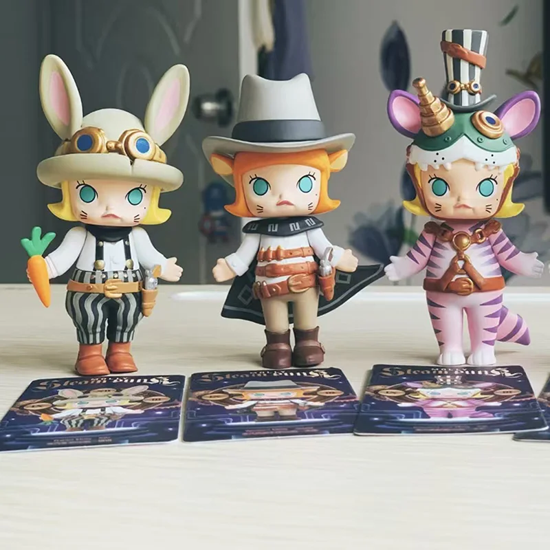 

Pop Mart Molly Steampunk Series: Сюрприз-бокс, Загадочная коллекционная фигурка, Милая модель для дома, Подарок