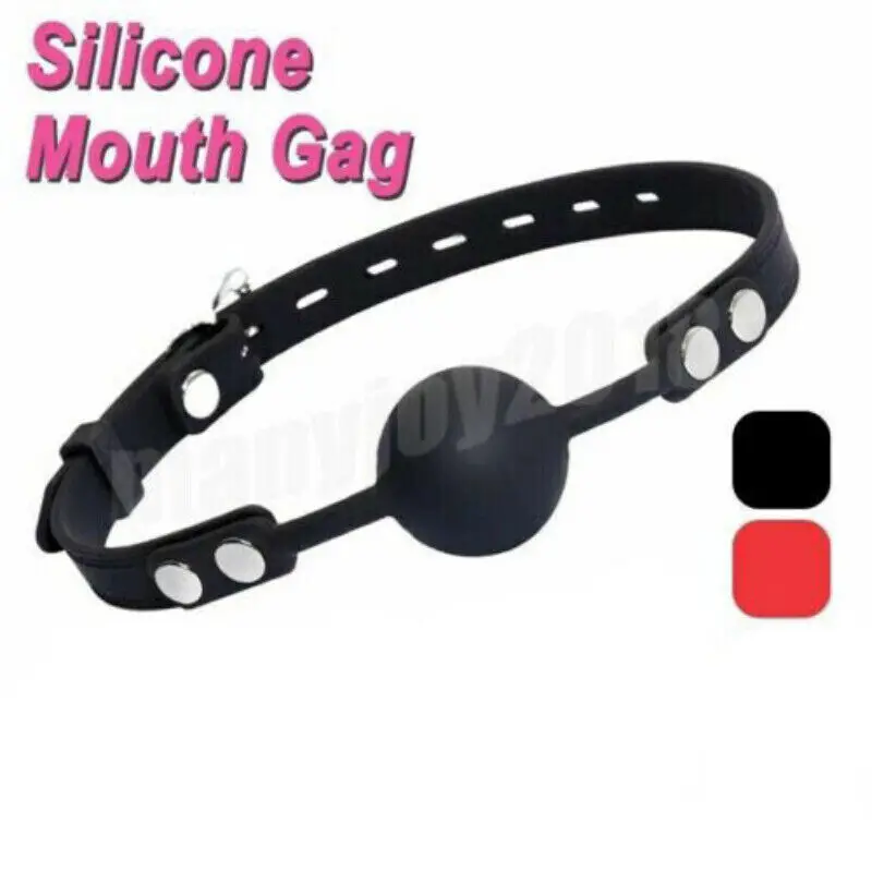 Unisex ซิลิโคนเปิดปาก Gag Ball ช่องปากคู่ Bondage Flirt Restrain ของเล่นสําหรับผู้ใหญ่