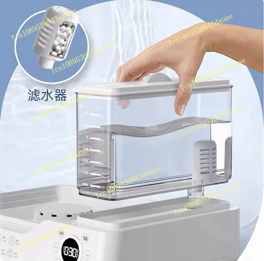 Electric Steamer with Water Tank for Simmering, Steaming, and Cooking Three-Tier Multifunctional Breakfast Maker for Home Use