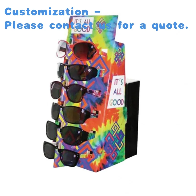 

custom.Custom Made Counter Corrugated Cardboard Display Sunglasses Display PDQ Eyewear Display