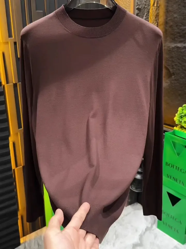 

Модный повседневный круглый трикотажный свитер для мужчин, новое поступление, удобный деловой свитер, зимний сезон, универсальный высококачественный ...