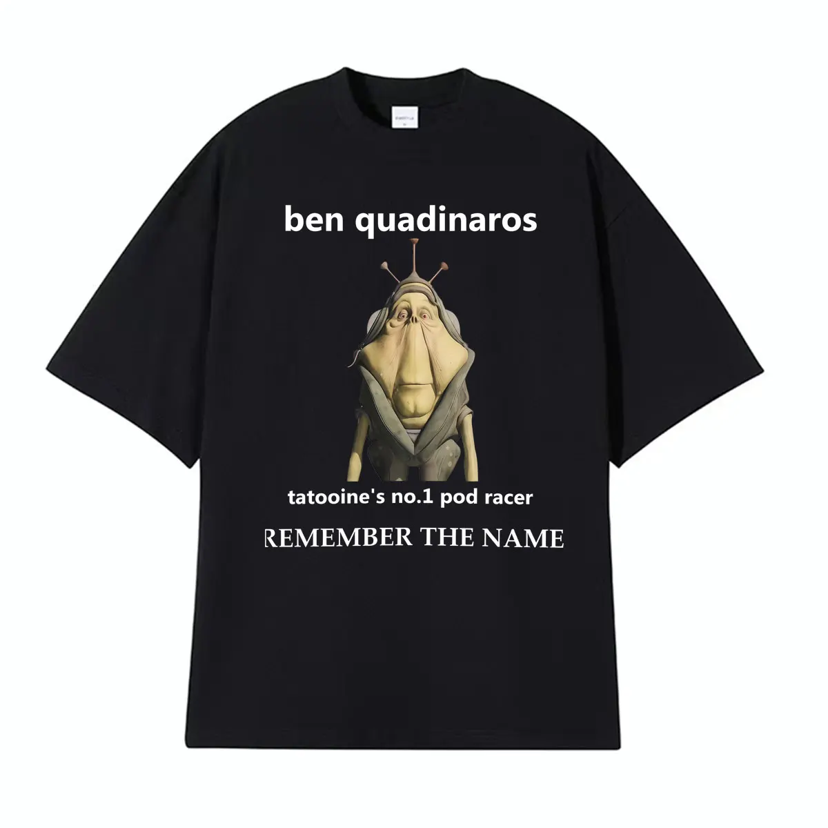 Camiseta Engraçada Ben Quadinaros, Meme Viral, Camiseta Retro de Campeão de Corrida, Moda Masculina e Feminina, Camisetas Oversized de Algodão, Camiseta Casual
