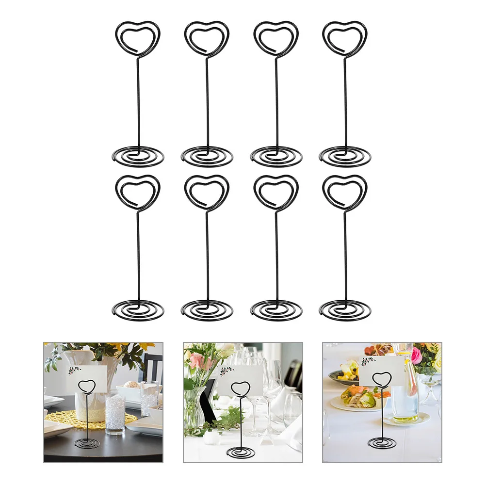 8pcs Star Shaped Memo Clips Metal Table Number Holders For Photos Cards Place Card Holder Wedding Display Stand Photo Clip