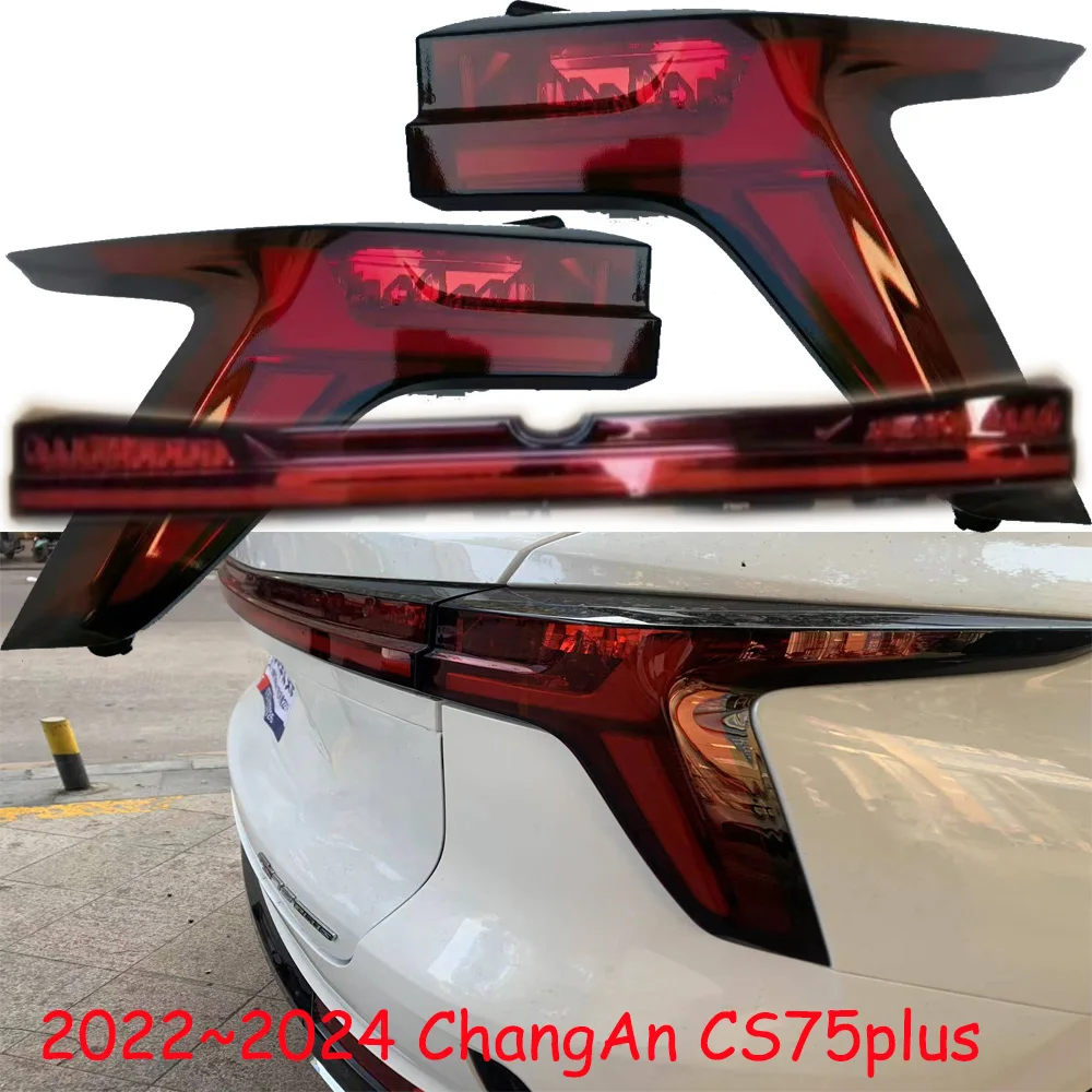 

1pcs car accessories bumper tail light ChangAn CS75 PLUS taillight LED Reflector 2022~2024y chang an fog Taillamp fog lamp