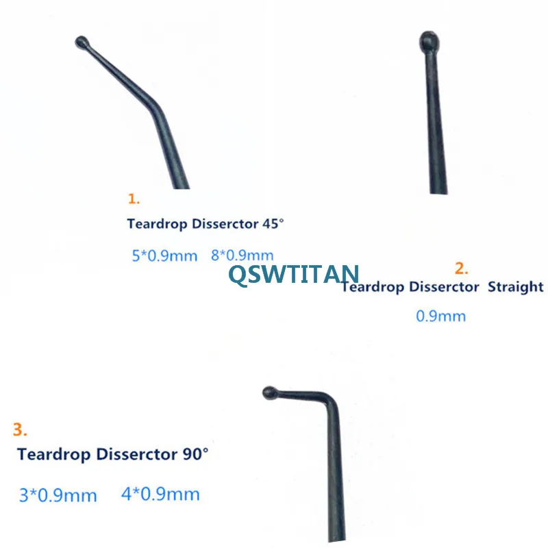 1pcs Micro Nerve and Vessel Hook Spatula Dissectors 21cm Micro Curette Nerve Surgery Instruments