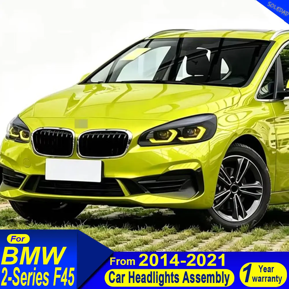 Car Headlights Assembly For BMW 2 Series F45 2014-2021 Modified Style Daytime Running Light DRL Automotive Accessorie