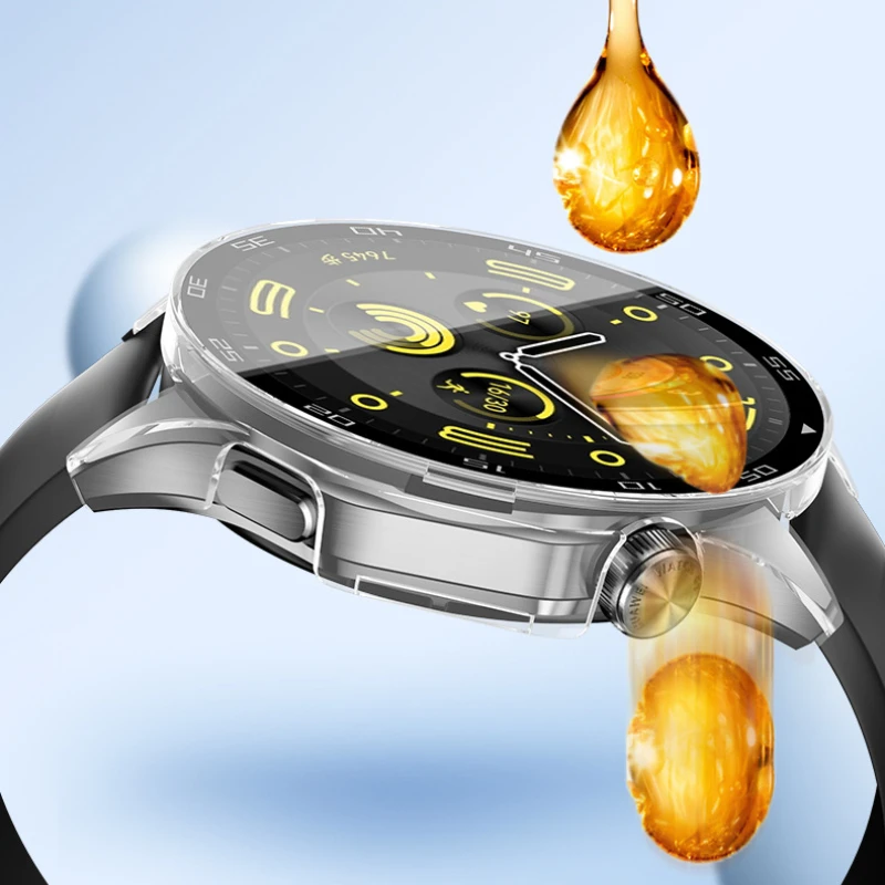 Vetro temperato + custodia per Huawei Watch GT4 46mm copertura completa della protezione dello schermo del paraurti per Huawei Watch GT 4 41mm accessori