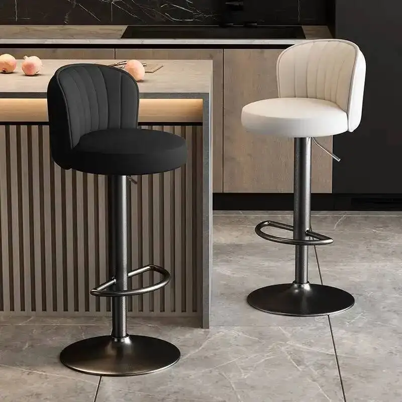 

Back Swivel Bar Stools Adjustable Commercial Minimalist Modern Bar Stools Cheap Unique Elegant Sillas Para Barra Bar Furniture