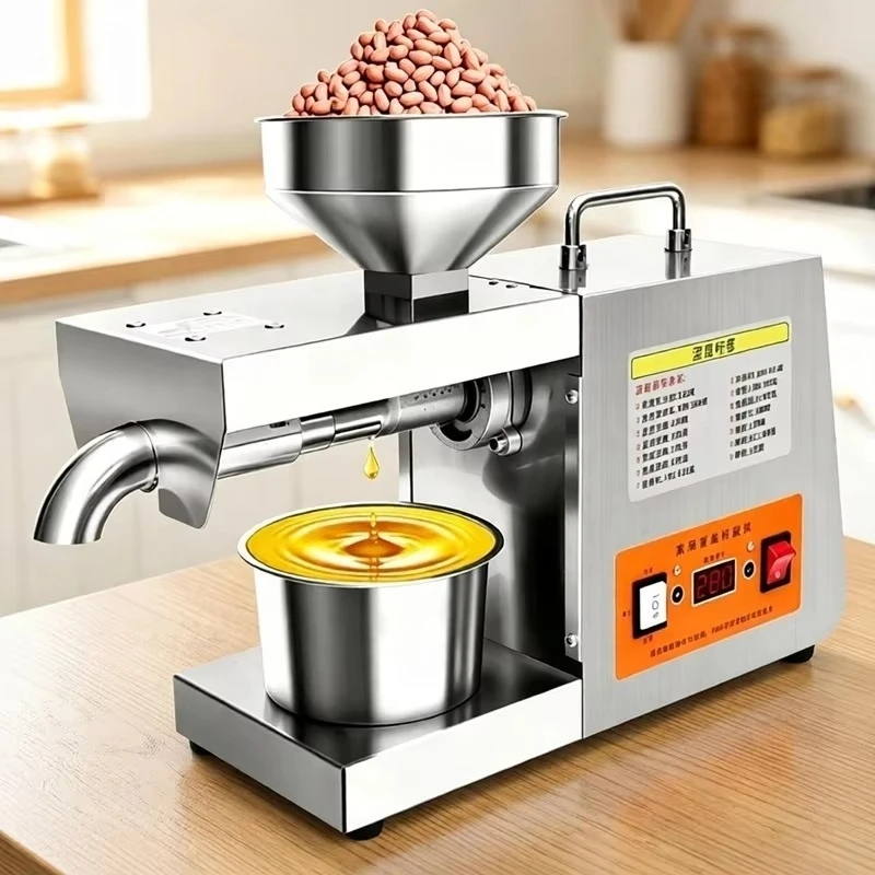 Small Oil Press Seed Oil Extractor Rapeseed Peanut Olive Vegetable Cold Hot Press Oil Making Machine