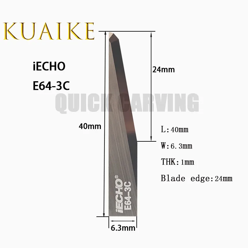 10PCS IECHO Oscillating Blade Vibration Cutting Knife Cnc Cutting Machine Cutter iECHO E16L E17L E18 E28 E58 E76 E43-18 E66-2