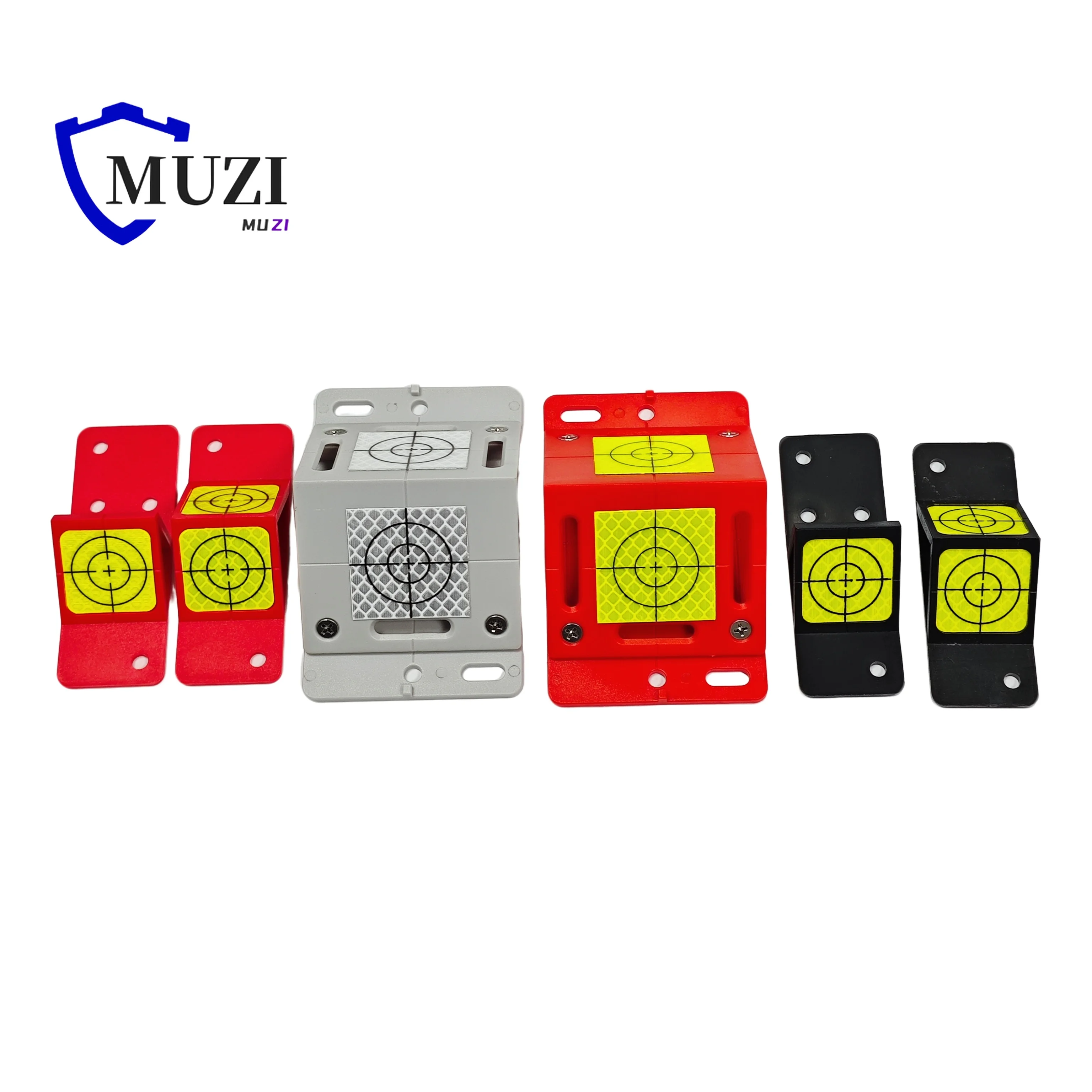 30*30mm 40*40mm White, Red, Fluorescent Green 45 Degree  Angle Measurement Plaquette Target Reflectors for Total Survey Station