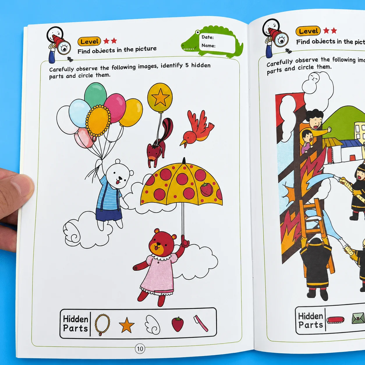 Hidden Pictures Look and Find Book 32 Pages Kids Concentration Training Fruit Themed Hidden Object Activity Book