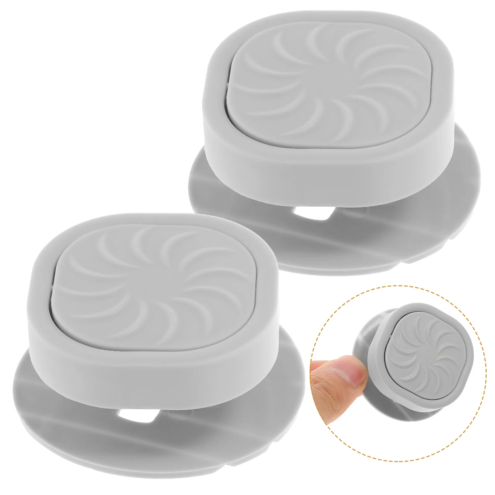 

2 Pcs Garbage Clip Can Clips Plastic Trash Bin Bags Reusable Holder Container Fixing