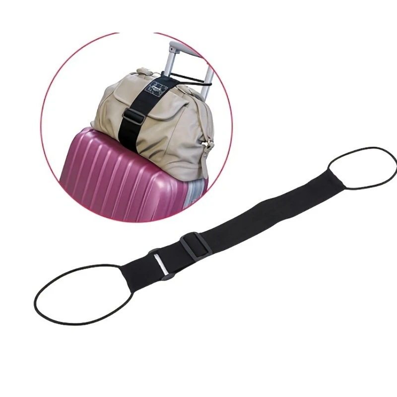 Durable Nylon Luggage Packing Strap Universal Adjustable Length Heavy Duty Travel Bag Strapping Belt for Business Trip Vacation