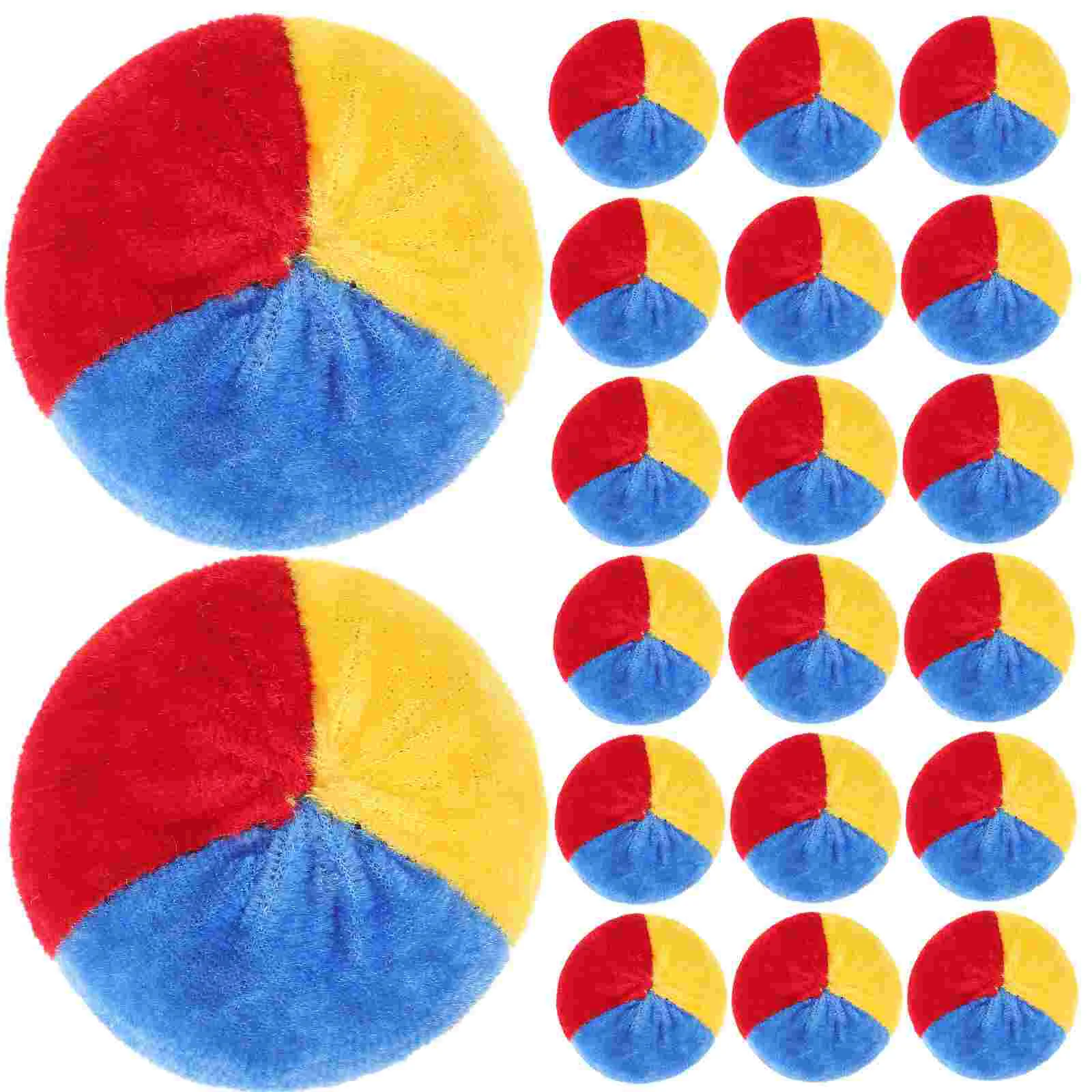 20Pcs Colorful Velvet Sandbag Kids Bean Bag Toy Parent Child Interactive Family Game Punching Bag Fitness Playset