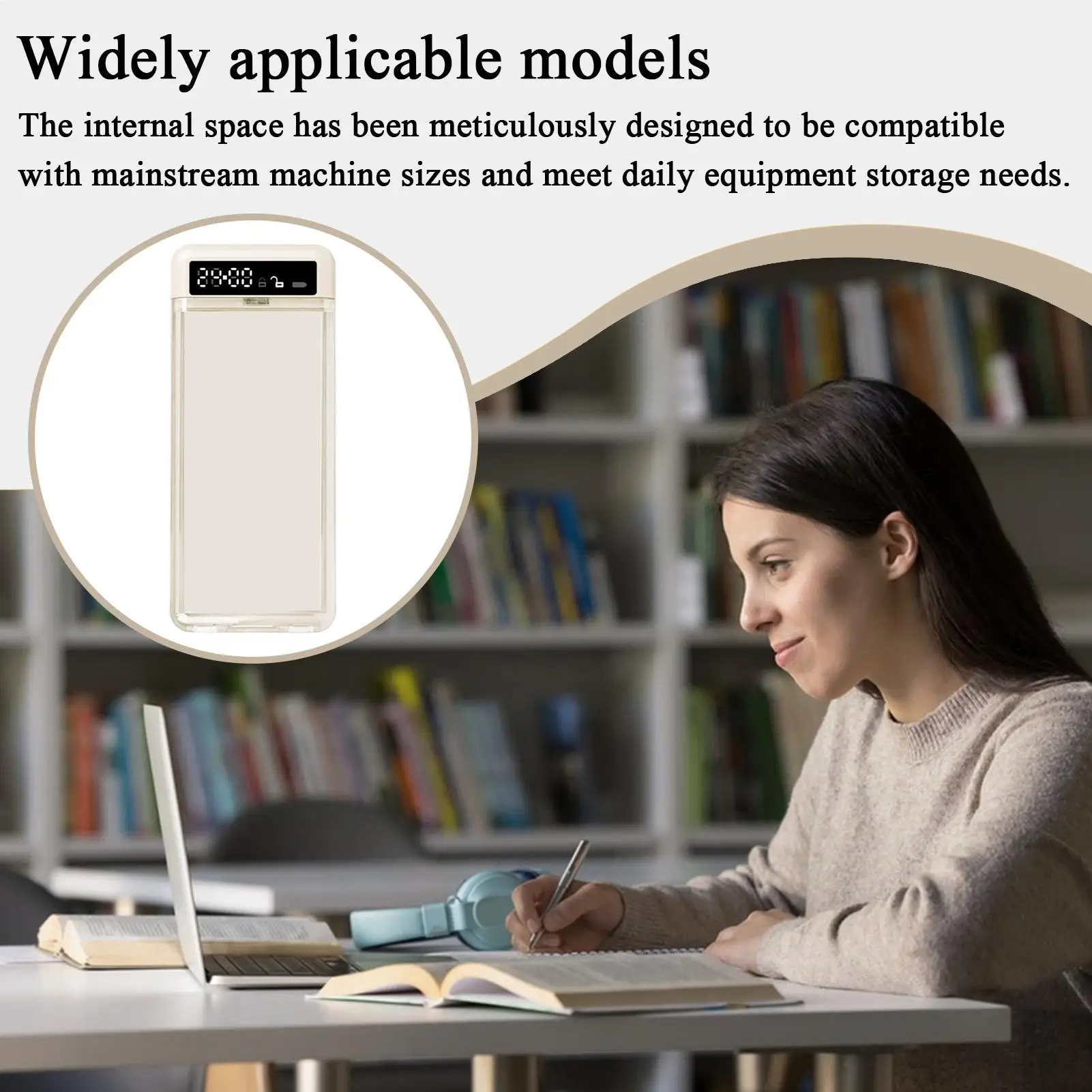 

Time Lock Box Mental Focus Booster Aid Transparent Phone Lock Box For Home School Travel Work Bedroom Kitchen Kids Teens Adults