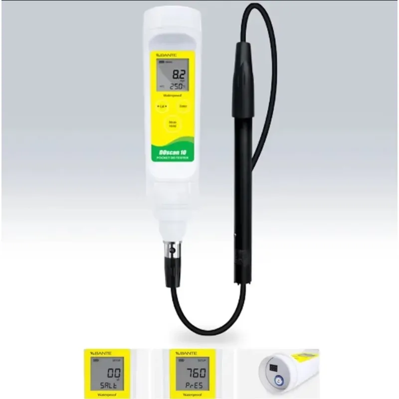 

DOscan10 Lab Portable Digital DO Meter Pocket Dissolved Meter With Manual Salinity And Barometric Pressure Compensation