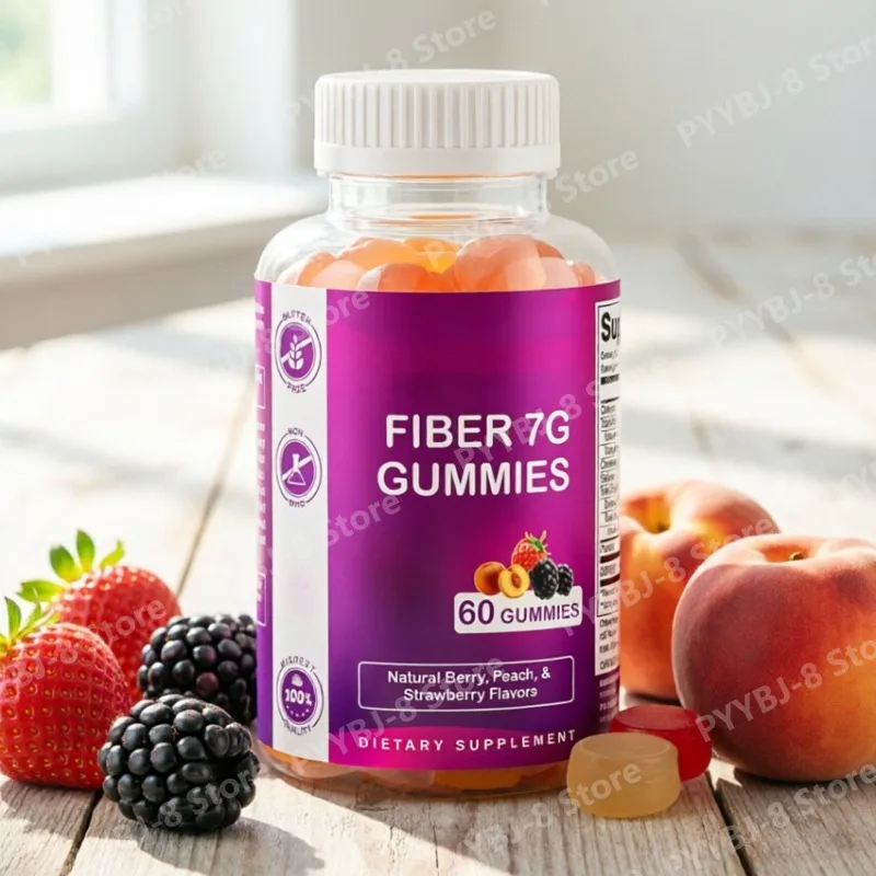 

Натуральная пищевая добавка Fiber 7g Gummie Berry Flavor с экстрактом сахарного беета для поддержания здоровья кишечника и нормализации стула, 60 штук.