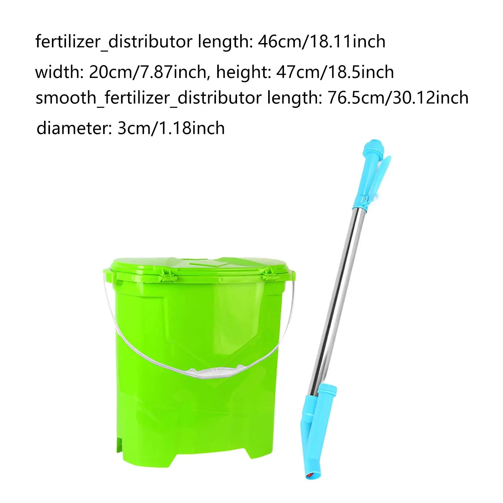 Manual Fertilizer Spreader with Backpack Bucket Corn Fertilizing Tool Sturdy 25L Capacity for Spreading Vegetables