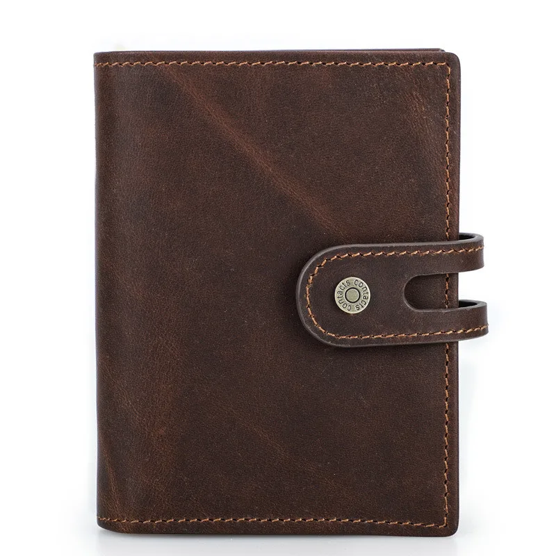 Luxury Genuine Leather Airtag Wallet RFID Zipper Purses Credit Card Card Bag With Apple Airtags Holder Anti-lost AirTag Wallet