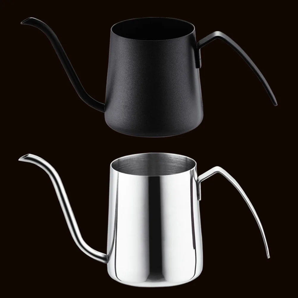 

Hand Punch Pot Stainless Steel Silver Coffee Kettle Non-Stick Heat-Resistant Abrasion-Resistant Brewing Tool Hand Punch Pot