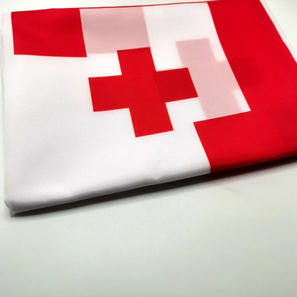 Jerusalem Cross Flag 3x5ft 2x3ft Medieval Christian Banner, Polyester Outdoor Indoor for Church Events Historical Cultural Decor
