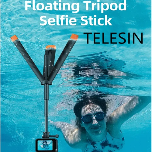 Imagen 2 del producto TELESIN Insta360 X5 X4 X3 palo de Selfie flotante con trípode para GoPro Hero13 12 11 DJI OSMO Action6 5 Pro 4 3/X4/X3/ACE/PRO/GO 3