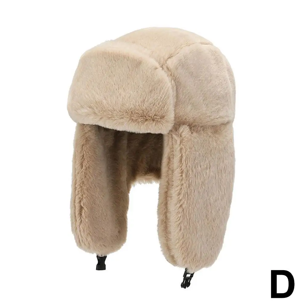 Winter Thicken Soldier Hat Foldable Buckle Ear Winter Warm Warm Gear Hat Protective Fashion Hat And Soft Travel U3t7