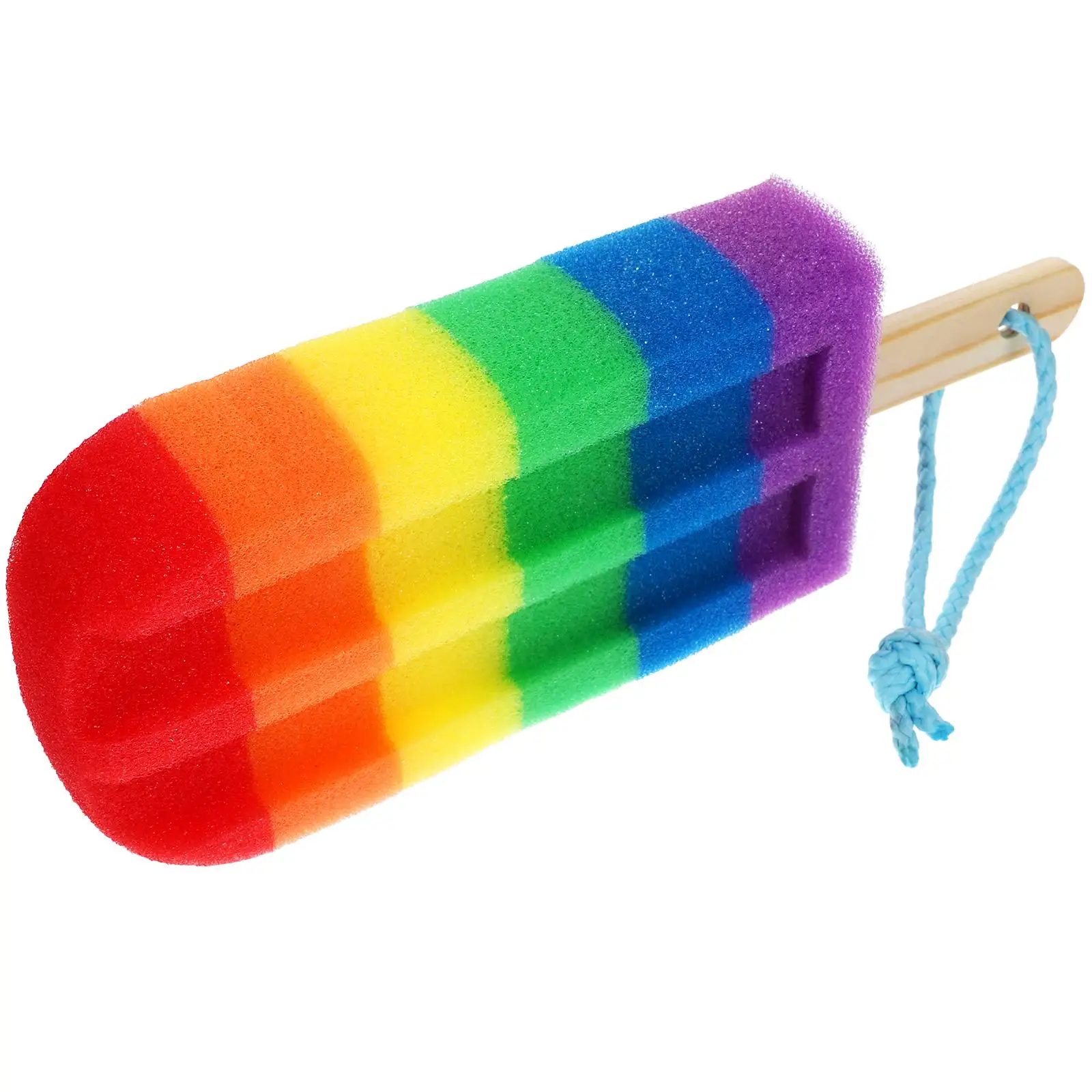 

Colorful Sponge for Shower Body Cleaning Bath Supplies High Density Kids Bath Sponge Orange Yellow Exfoliating Lightweight