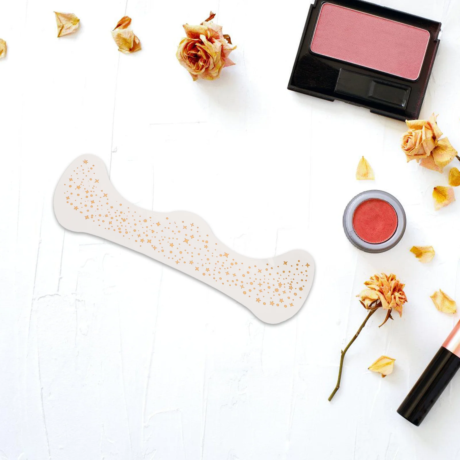 

6 листов наклеек-тату с блестками для лица, золотые звезды, для фестивалей, вечеринок, косплея, водостойкие временные татуировки, женская мода