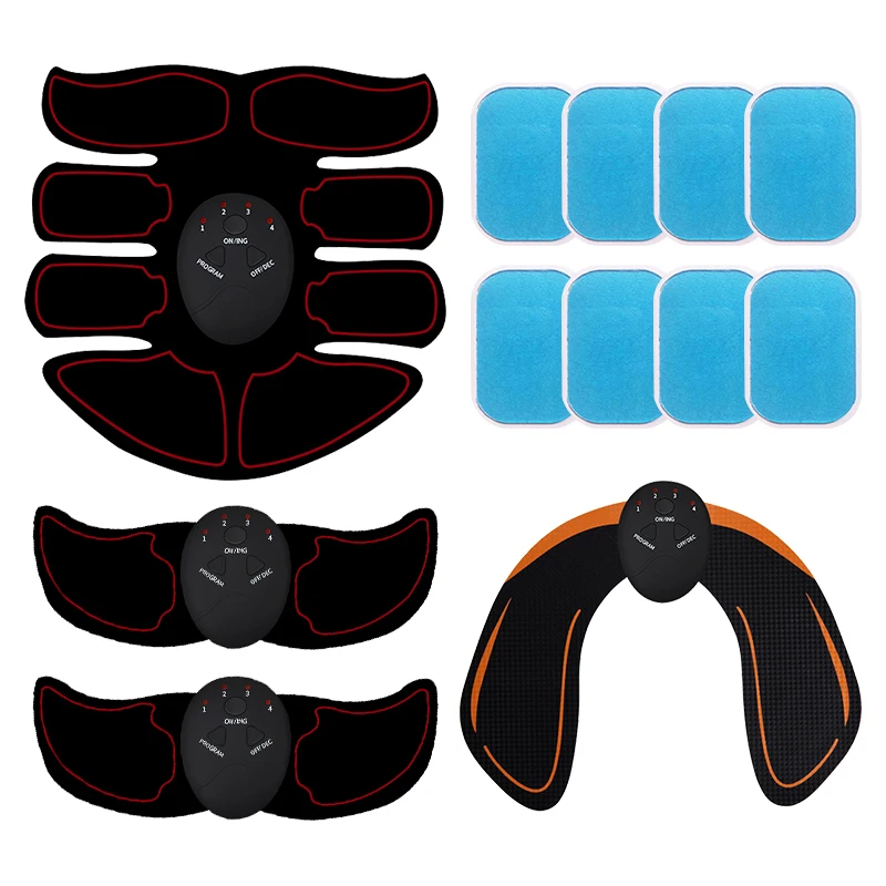 

Portable USB Rechargeable Body Massager, Lazy Fitness Equipment Eight Abdominal Stickers Abdominal Fitness Machine, Includes Hip