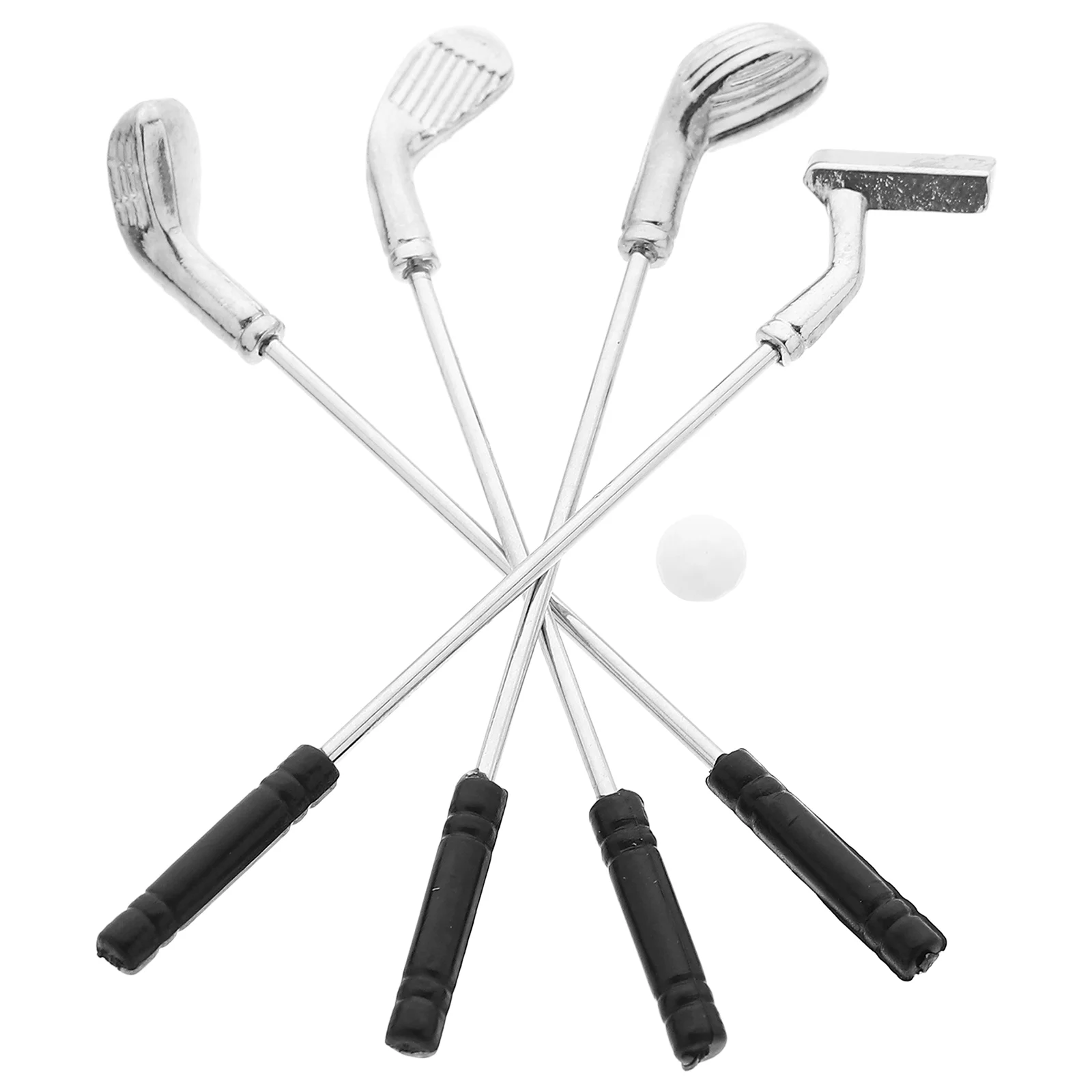 

1 Set of 1/12 Scale Clubs with Ball Model Miniature Furniture Mini House Accessories miniature clubs miniature toy