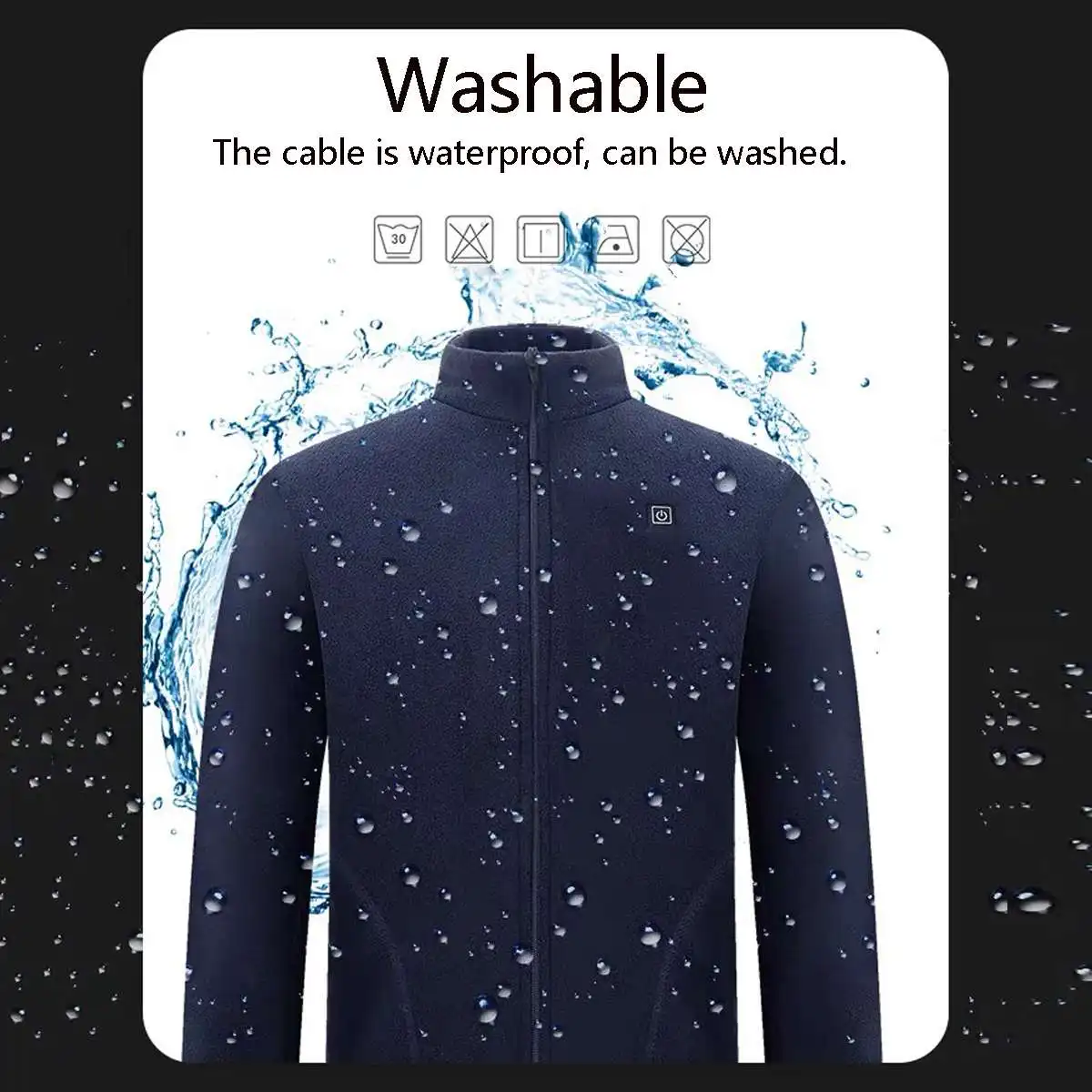 

Slim-Fit Heated Cashmere Vest for Men – Thickened Fleece Heating Jacket for Autumn & Winter