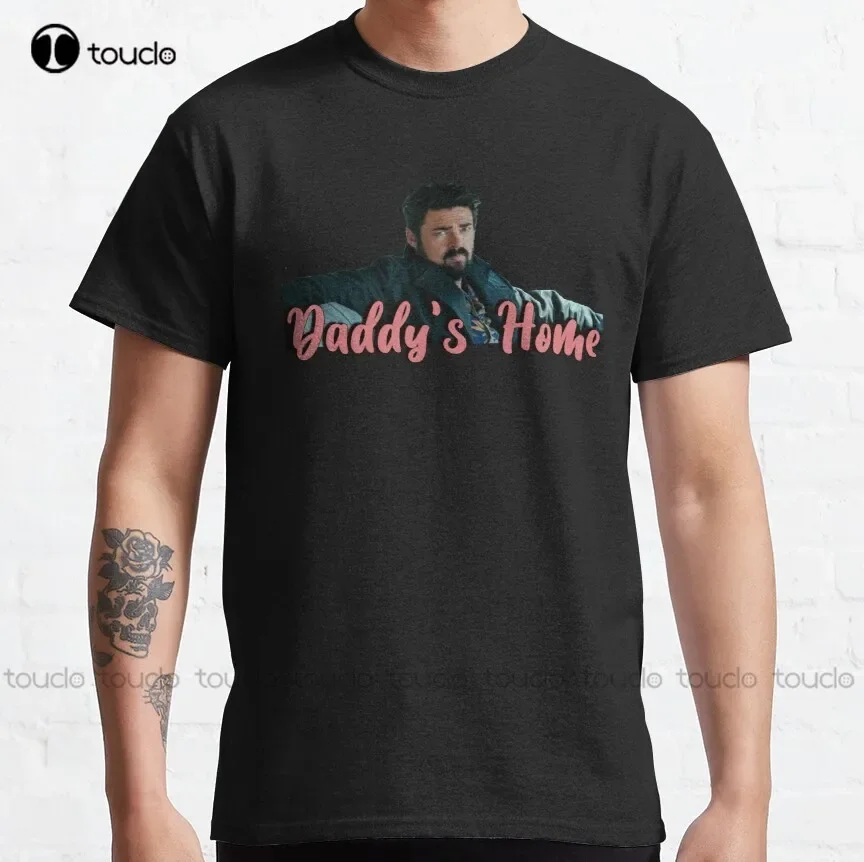 Daddy'S Home Billy Butcher The Boys Classic T-Shirt 80S Shirt Fashion Design Casual Tee Shirts Tops Hipster Clothes Xs-5Xl Retro