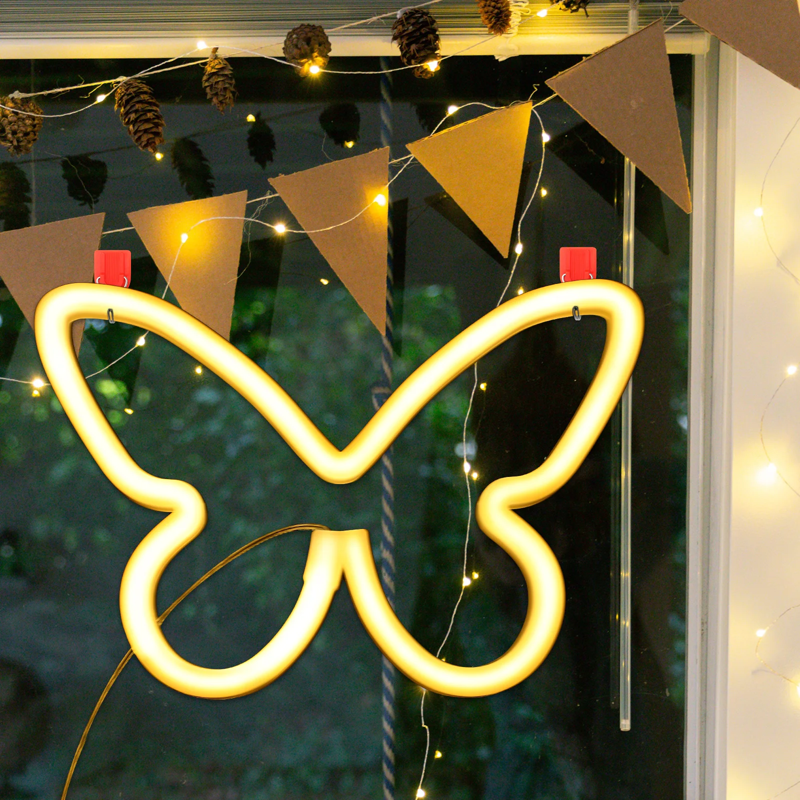 

LED Neon Lights Sign Cute Butterfly Decor for Bedroom Wall Projection Lamp LED Signs Room Aesthetic GirlTeen Decorations