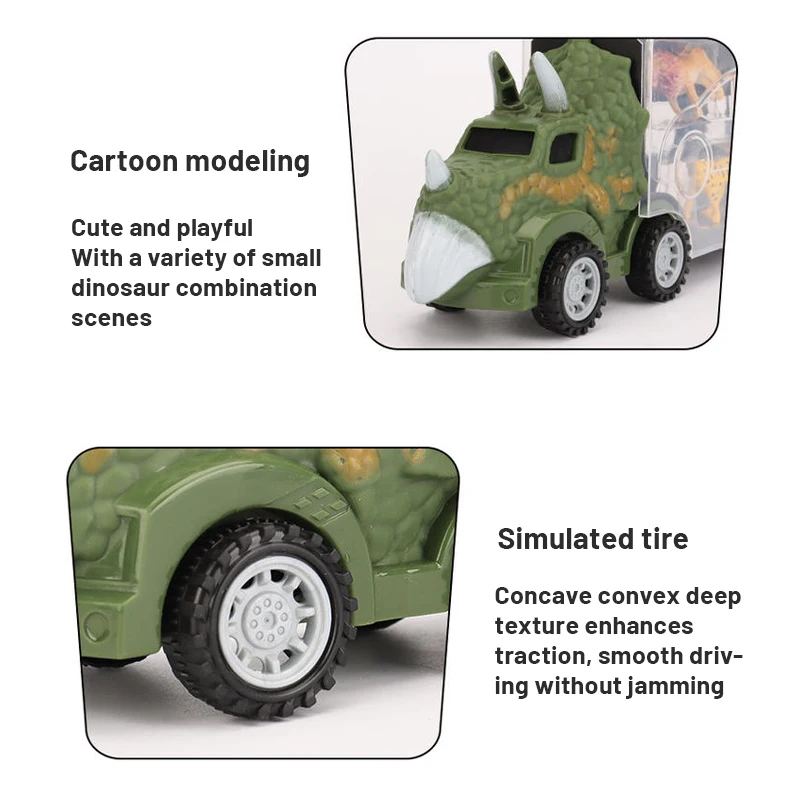 Hot Sale Dinosaurs Transport Car Dinosaur Carrier Truck Toy Indominus Rex Jurassic World Dinosaurs Toys Christmas Gifts for Kids